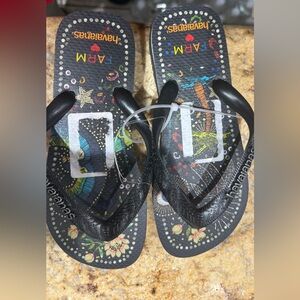 Havaianas Flip Flops - Farm Black size 6